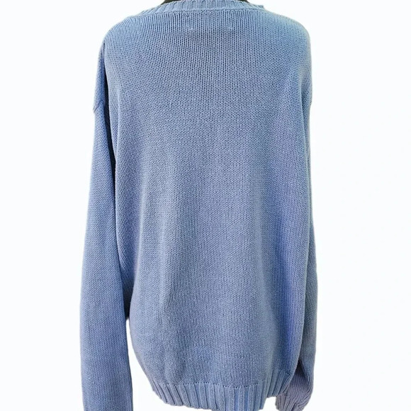 Vtg Winona Knits Sailboat Knit Sweater Blue Coastal Grandma Nautical Cape Cod - Picture 4 of 12